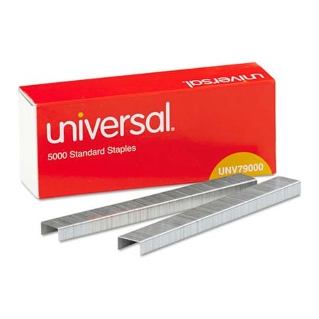 Universal Universal Standard Chisel Point 210 Strip Count Staples, 5,000/Box, 5 Boxes per Pack UNV79000VP***